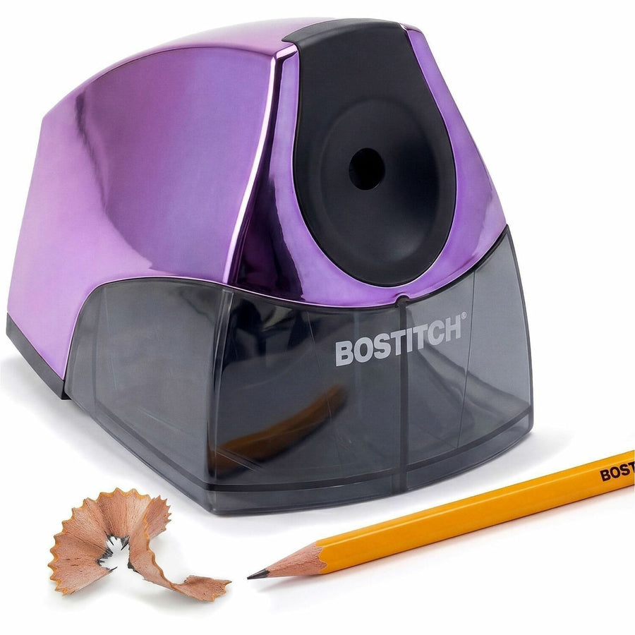 Stanley Black & Decker Bostitch Personal Electric Pencil Sharpener, Purple, 6EA/CT — view 1