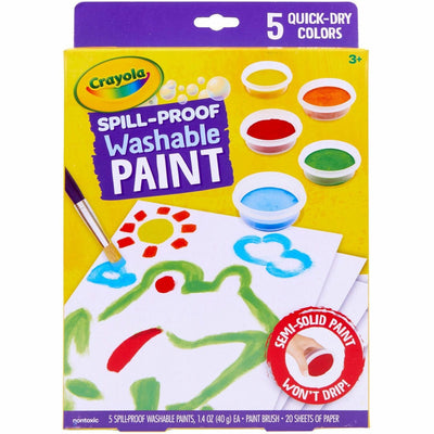 Crayola Spill Proof Washable Paint Set, 1 Kit, CYO541092