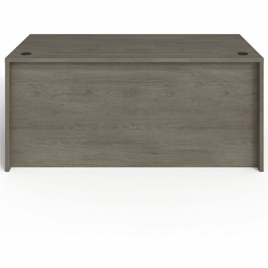 Lorell Prominence 2.0 Double-Pedestal Desk, 1" Thickness - Top, Particleboard, Cord Management, LLRPD3066DPGE