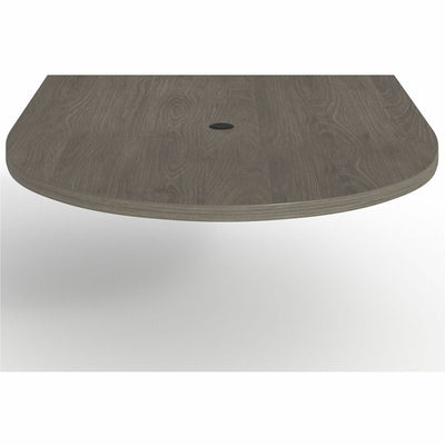 Lorell Prominence 2.0 Half-Racetrack Conference Tabletop, Gray, LLRPOC4860GE