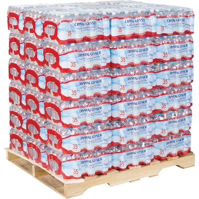 CG Roxane Crystal Geyser Natural Alpine Spring Water, 54 / Pallet, CGW35001DEP