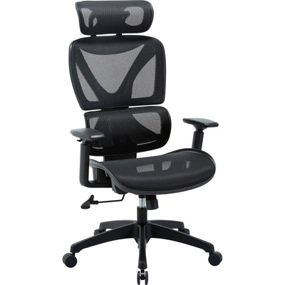 Lorell Xavier All-Mesh High-Back Chair with Articulating Lumbar, LLR84396