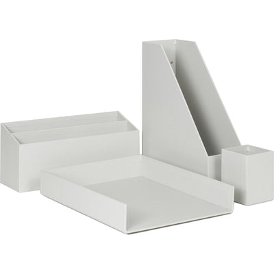 U 4-Piece Desk Organization Set, Gray, UBR3632U0002
