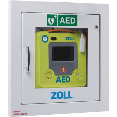 ZOLL Medical AED 3 Recessed Wall Cabinet, Green, ZOL8000001258