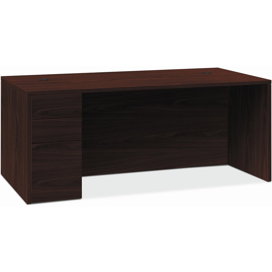 HON 10500 H105898L Pedestal Desk, Grommet, HON105898LNN