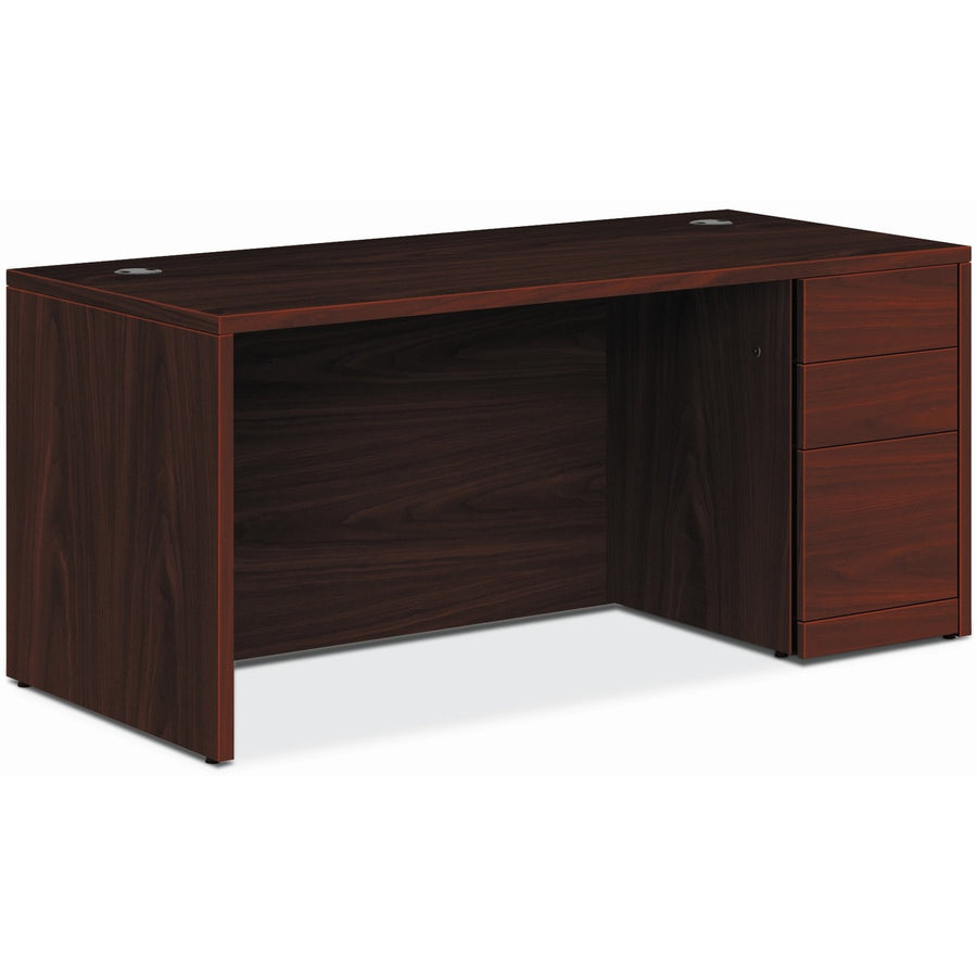 HON 10500 H105897R Pedestal Desk, Grommet, HON105897RNN