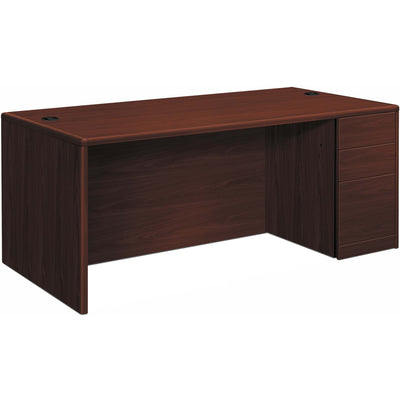 The HON HON 10700 H10701R Pedestal Desk, Brown, HON10701RNN