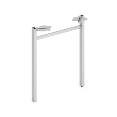 The HON HON Mod HLPLLEG24U Worksurface U-Leg, Silver, HONLPLLEG24USVR
