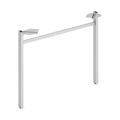 The HON HON Mod HLPLLEG30U Worksurface U-Leg, Silver, HONLPLLEG30USVR