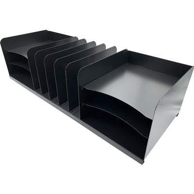Huron Vertical/Horizontal Combo Desk Organizer, Black, HURHASZ0170
