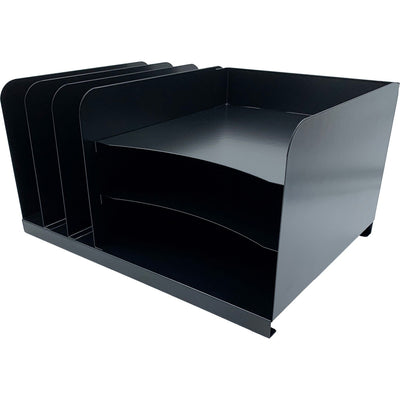 Huron Combo Slots Desk Organizer, Black, HURHASZ0148