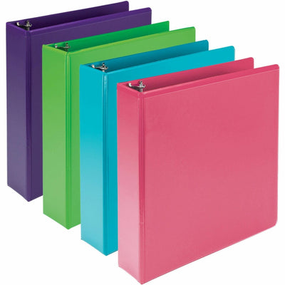 Samsill Earthchoice Durable View Binder, Assorted, 8 1/2" Width x 11" Length, 4 / Pack, SAMMS48669