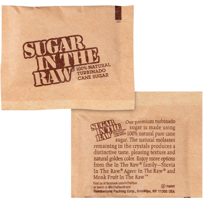 J.M. Smucker Sugar In The Raw Natural Turbinado Cane Sugar Packets, 200 / Box, SMU50319