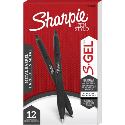Newell Sharpie S-Gel Pens, 1 Dozen, SAN2153580