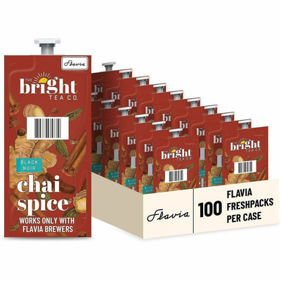 Flavia Bright Tea Co. Chai Spice Tea, 100 / Carton, LAV48021