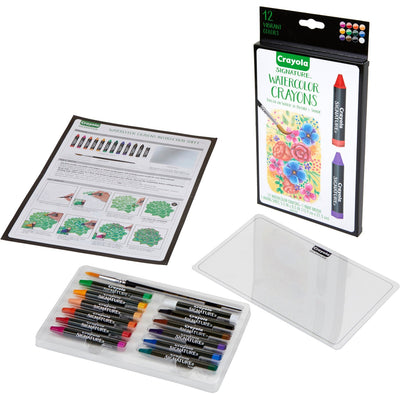Crayola Signature Premium Watercolor Crayons, Assorted, 24 / Pack, CYO533500