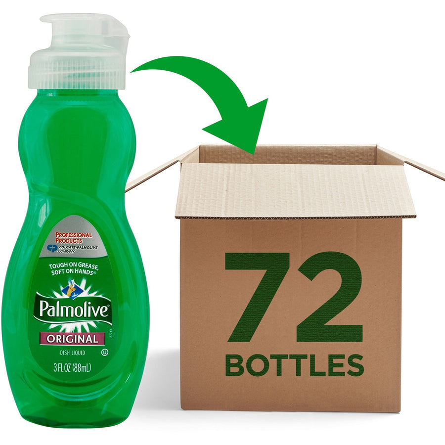 Palmolive Original Dish Liquid, Green, pH Balanced, 72 / Carton, CPC201417