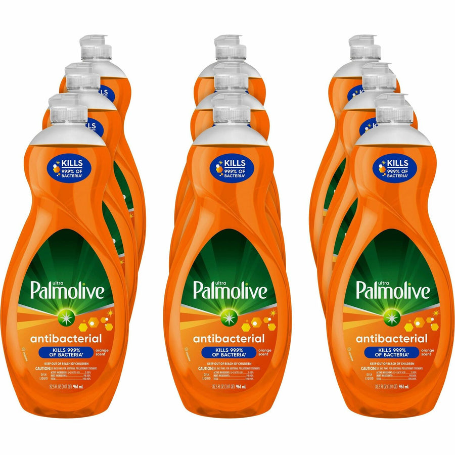 Palmolive Antibacterial Ultra Dish Soap, Orange, 9 / Carton, CPCUS04274ACT