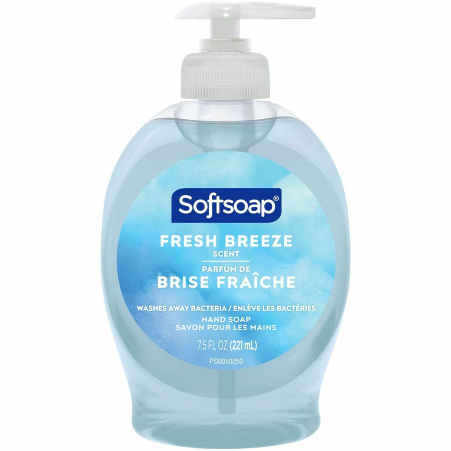 Softsoap Fresh Breeze Hand Soap, Blue, Biodegradable, CPCUS04964A