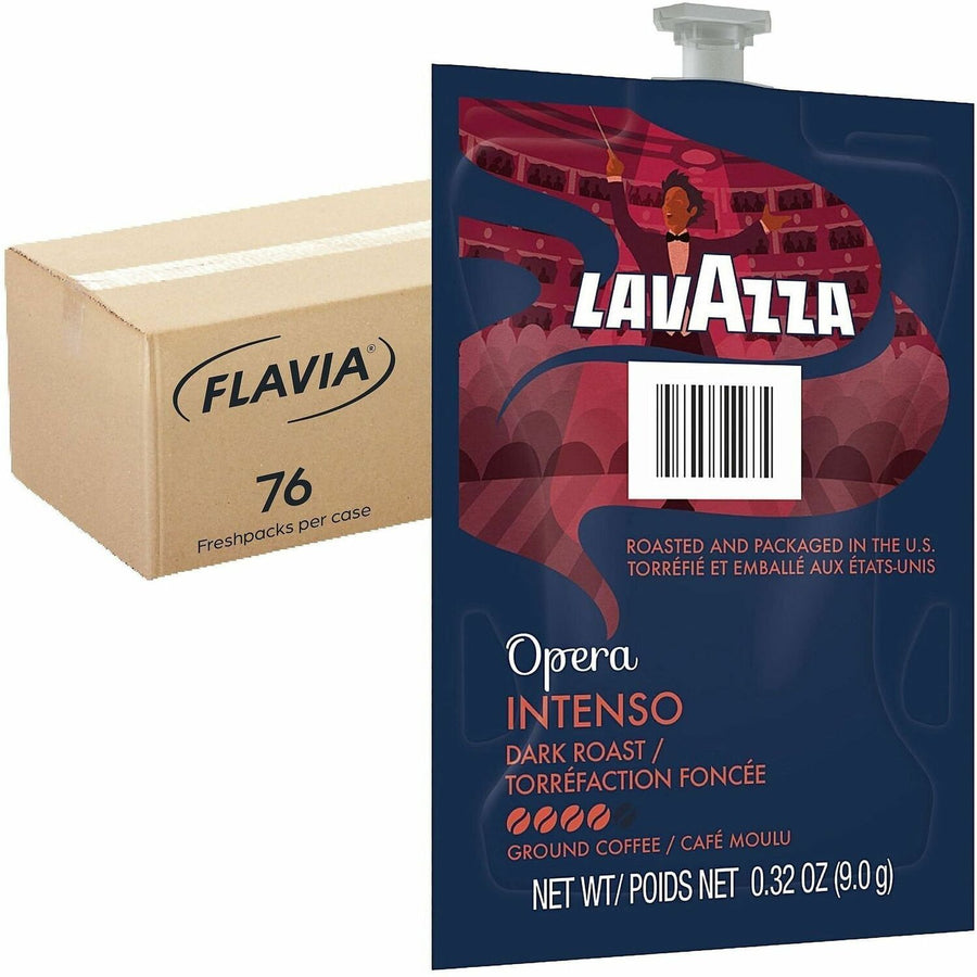 Flavia Intenso Dark Roast Coffee Freshpacks, 76 / Carton, LAV48106
