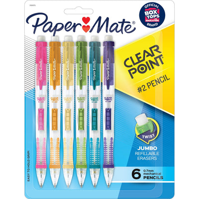 Newell Paper Mate Clearpoint Mechanical Pencils, 0.7 mm, 6 / Pack, PAP2169674