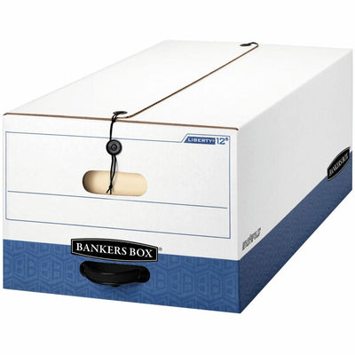 Fellowes Bankers Box Liberty File Storage Boxes, Blue, 12 / Carton — view 1
