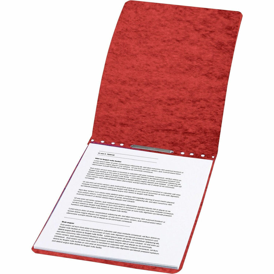 ACCO Presstex Letter Report Cover with Fastener, Brick Red, 25EA/PK 4PK/CT — view 1