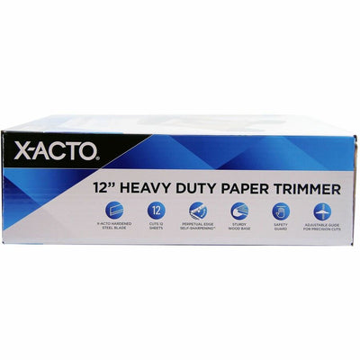 Elmer's X-Acto Hvy-Duty Wood Base Paper Trimmer, Brown, 1 Box, EPI26312LMR