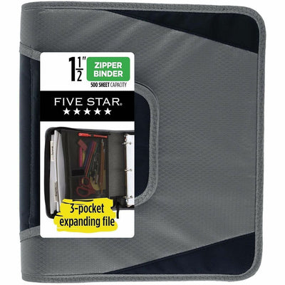 ACCO Mead Zipper Binder, Multi-colored, MEA28012