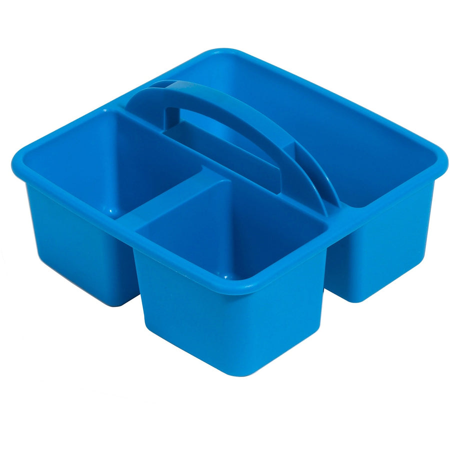Deflecto Antimicrobial Kids Storage Caddy, 9.37" x 5.34", Blue, Polypropylene, Stackable, DEF39505BLU