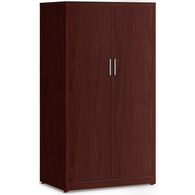 The HON HON 10500 Series Mahogany Laminate Office Desking, Brown, HON105299NN