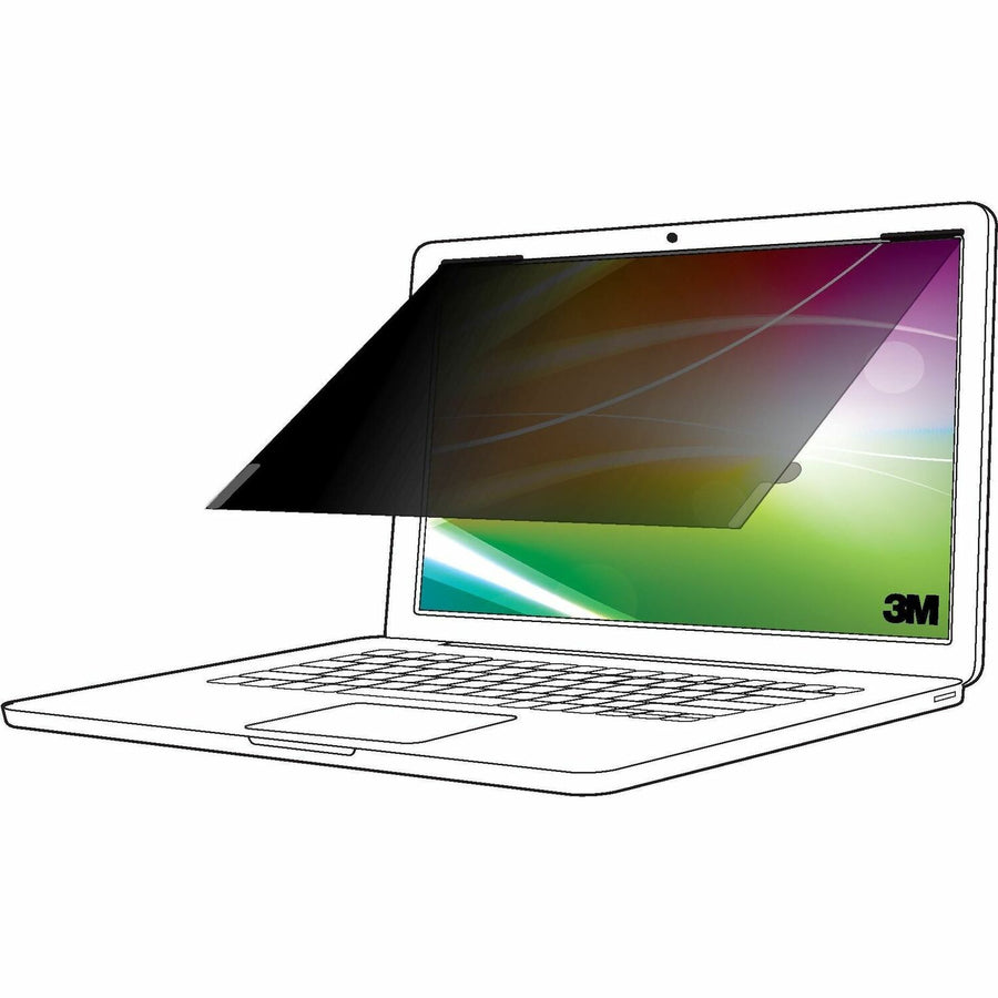 3M Bright Screen Privacy Filter for 12.5in Laptop, 16:9, BP125W9B, 10.91" x 6.15", Matte, MMMBP125W9B