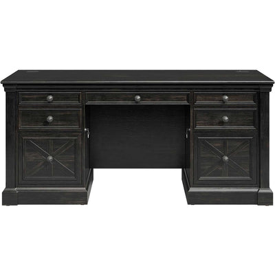 Martin Furniture Kingston Office Desking Unit, Brown, MRTIMKN680