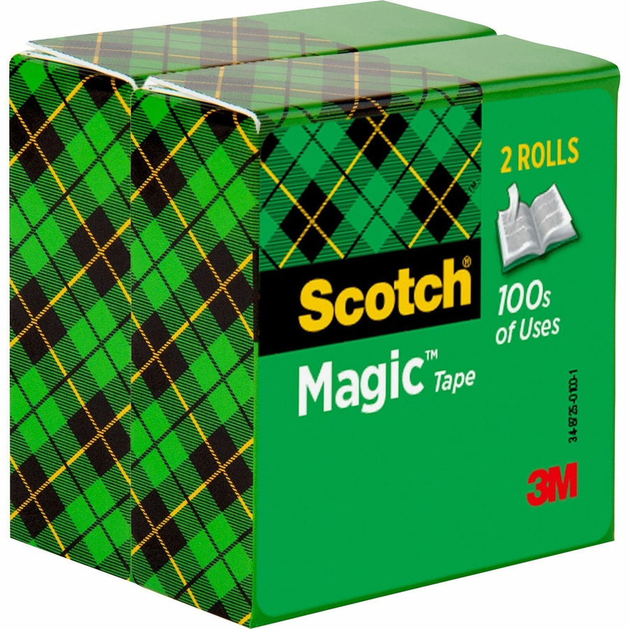 Scotch Magic Tape, Clear, 0.75", 72 yd, 3", Transparent, 6 / Bundle, MMM8103472BD