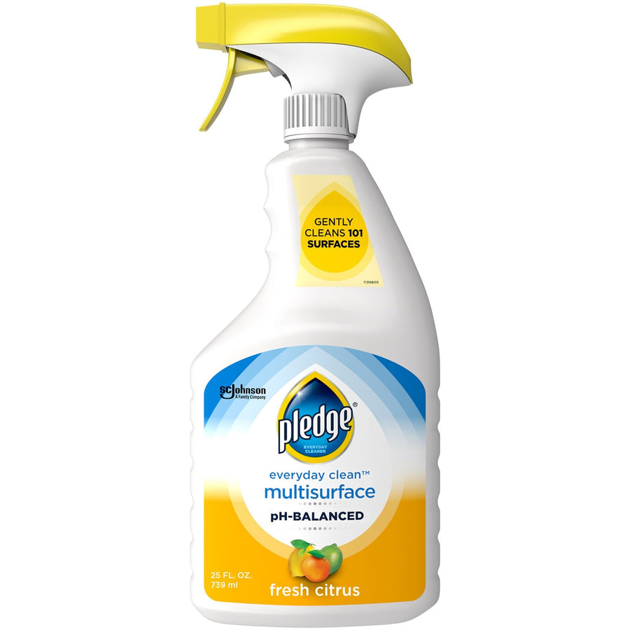 Pledge Everyday Clean pH-Balanced Multisurface Cleaner, White, Pleasant Scent, 6 / Carton, SJN336283CT