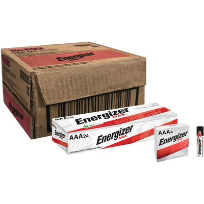 Energizer Max AAA Alkaline Battery 4-Packs, Silver, 6 / Carton, EVEE92CT