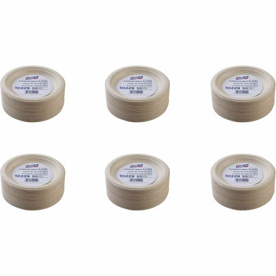 Genuine Joe 6" Compostable Plates, Natural, 20 / Carton, GJO10229CT
