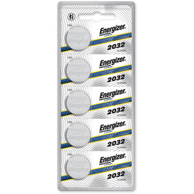 Energizer Industrial 2032 Lithium Battery 5-Packs, Silver, 20 / Box, EVEECRN2032BX