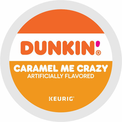 Dunkin' K-Cup Caramel Me Crazy Coffee, 22 / Box, GMT1277