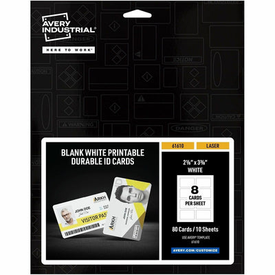 Avery ID Card, White, 1 Pack, AVE61610