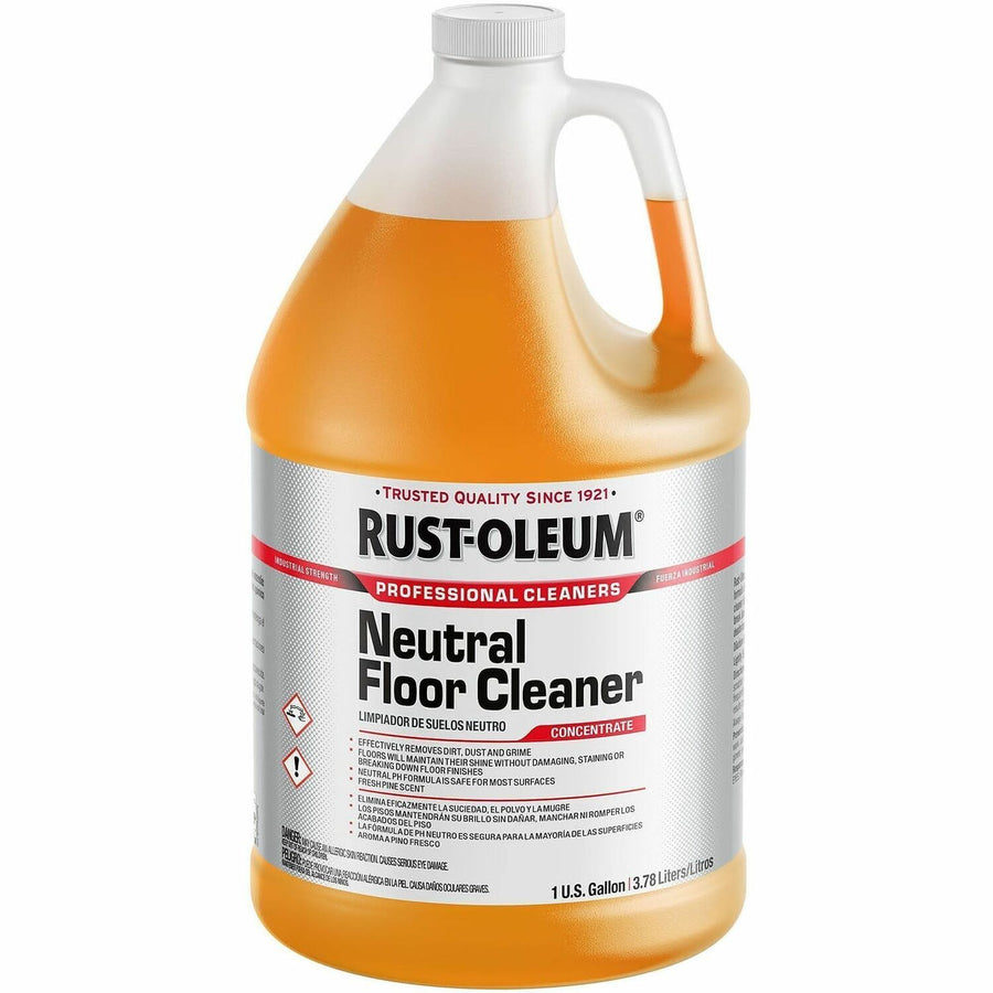 Rust-Oleum Concentrated Neutral Floor Cleaner, Professional, Orange, pH Neutral, RST352240