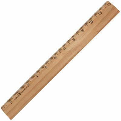 Charles Leonard Office Ruler, Brown, LEO77312