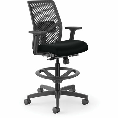The HON HON Ignition ReActiv Low-Back Task Stool, Black, HONITSRAS10U10B