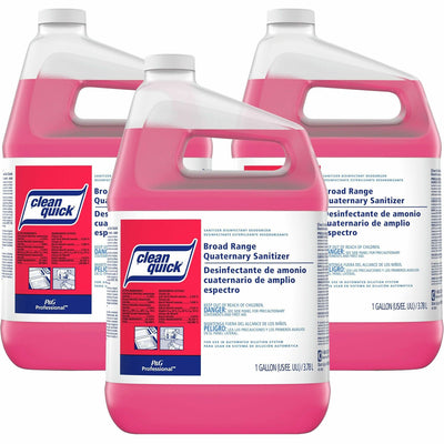 Procter & Gamble P&G Clean Quick Quaternary Sanitizer, Red, 3 / Carton, PGC07534