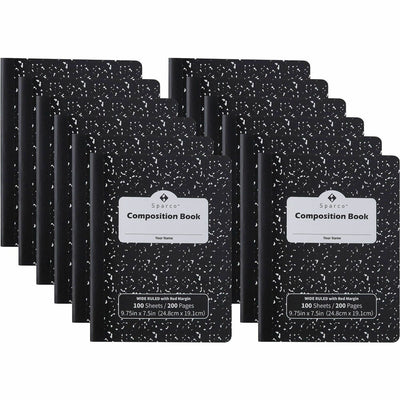 Sparco Composition Notebook, 12 / Pack, SPR00334