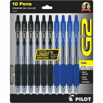 Pilot Premium Gel Ink Retractable Pen, 10 / Pack, PIL18259