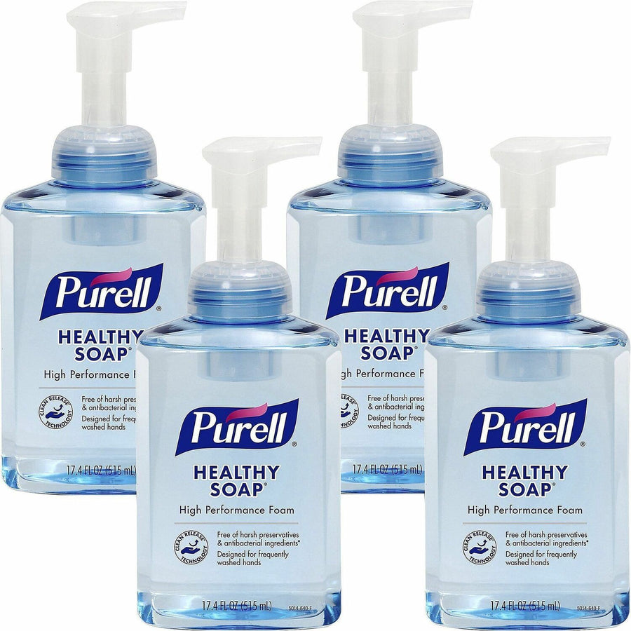 Gojo® CRT HEALTHY SOAP High Performance Foam, Clear, Quick Rinse, 4 / Carton, GOJ501404CT