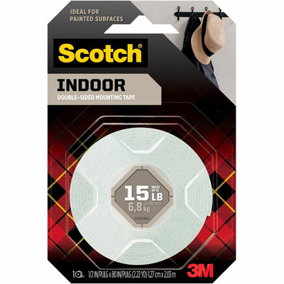 3M Scotch Mounting Tape, White, 1 Roll, MMM110S