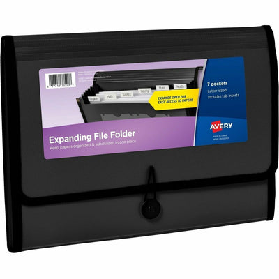 Avery Letter, A4 Expanding File, Black, 8EA/CT — view 1