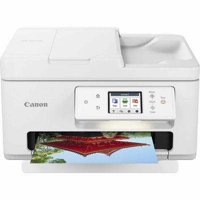 Canon PIXMA TR7820 Wireless All-in-One Printer, 14.8" x 13.8", White, CNMTR7820